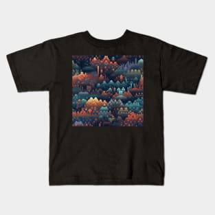 Pixel Art Repeating Pattern Kids T-Shirt